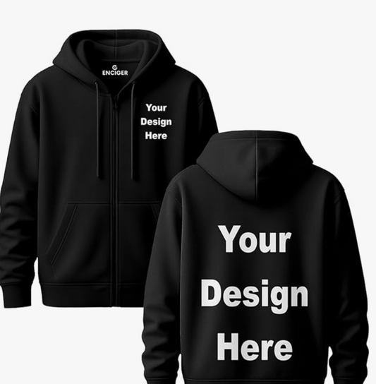 Custom hoodie black
