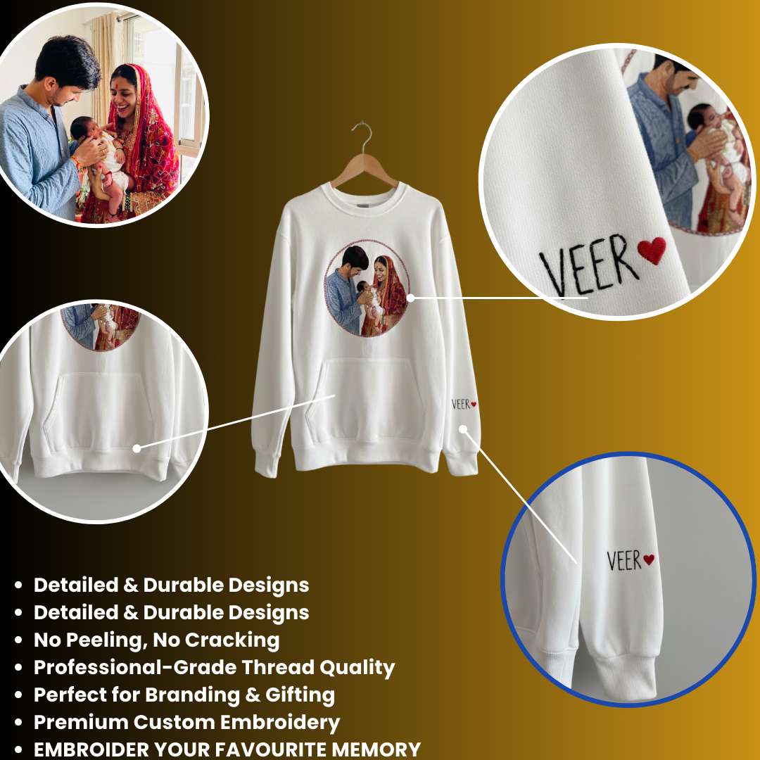 Custom Sweatshirt White