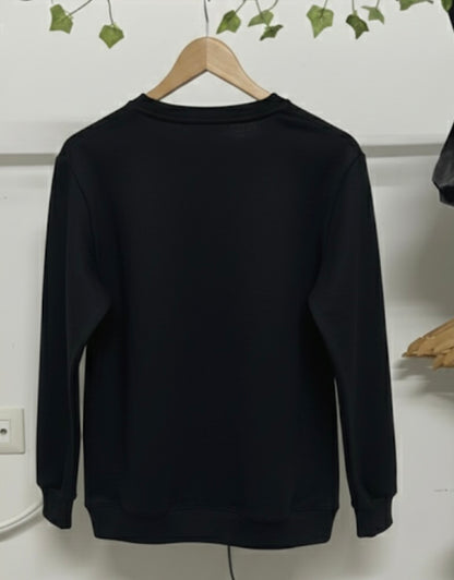 Black Plain Sweatshirt