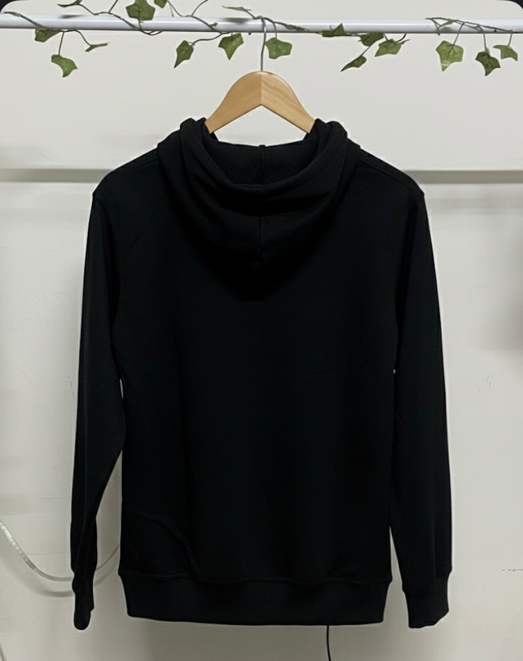 Black plain Hoodie