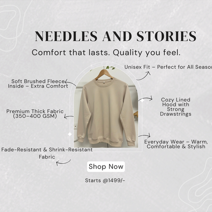 Beige Plain Sweatshirt