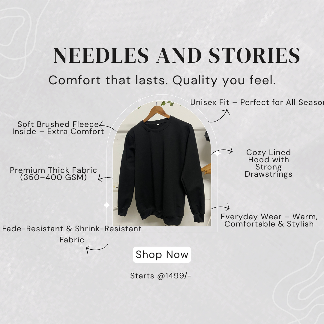 Black Plain Sweatshirt