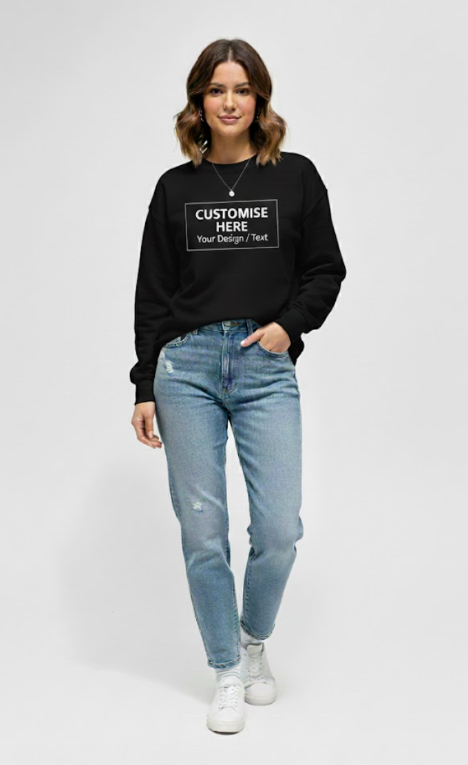 Custom Sweatshirt Black