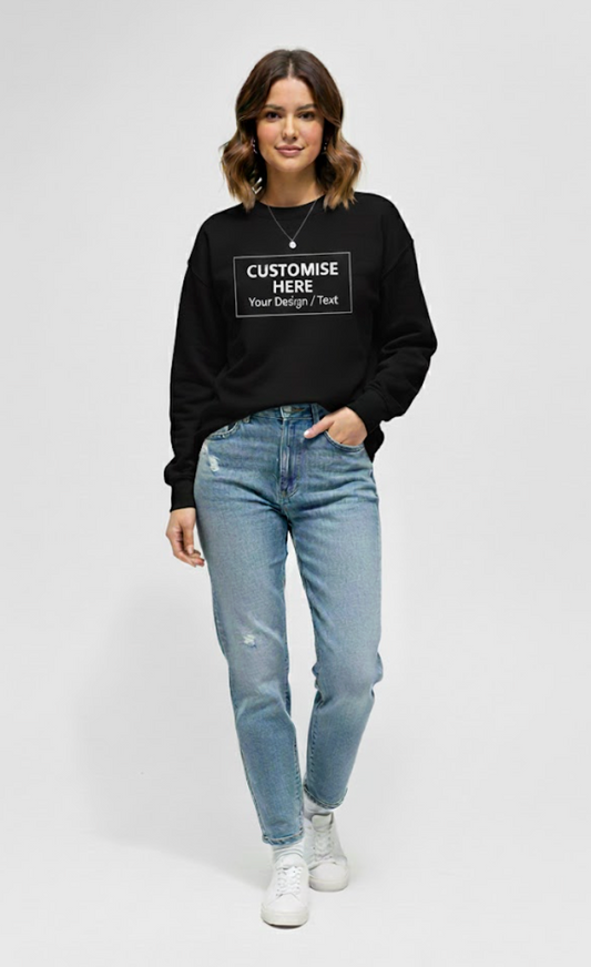 Custom Sweatshirt Black