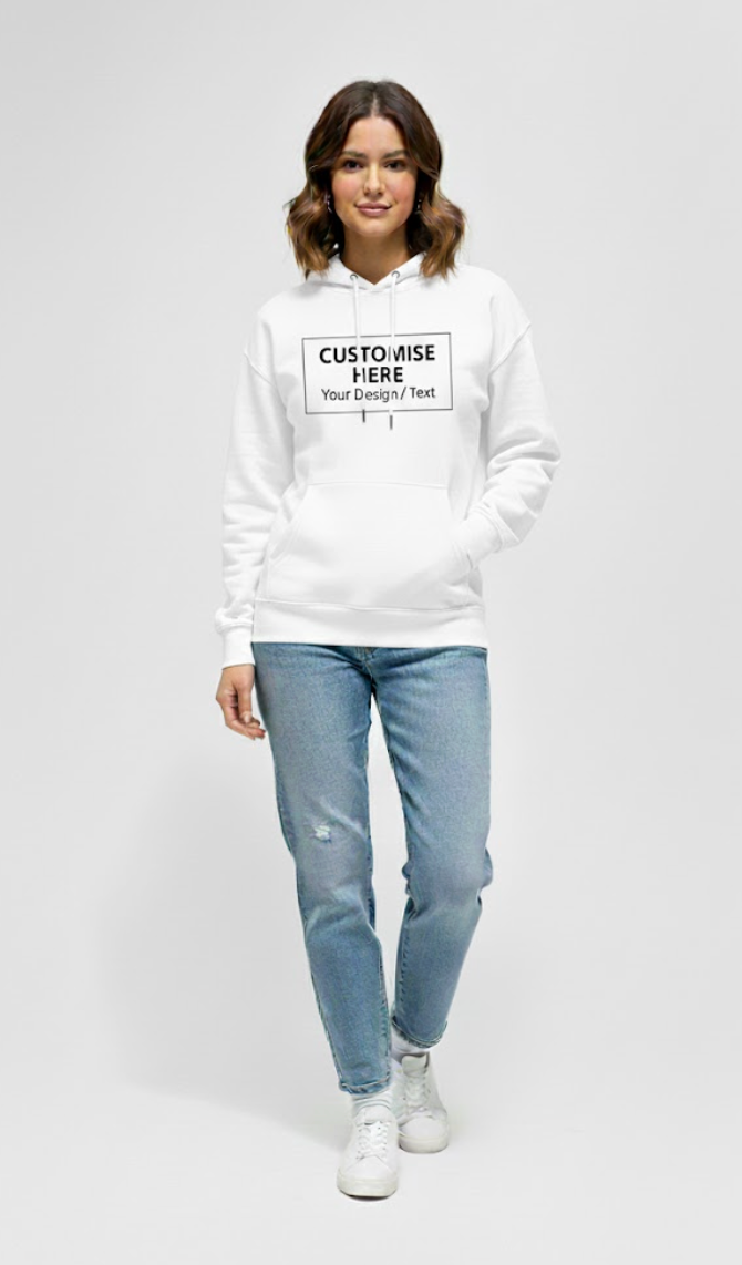 Custom hoodie White