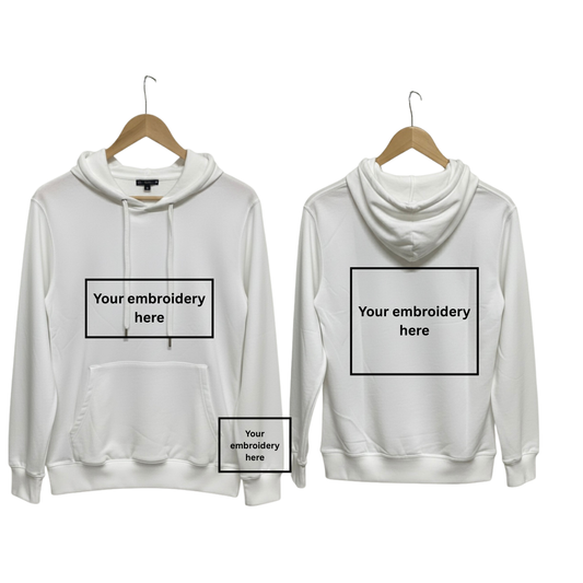 Custom hoodie White